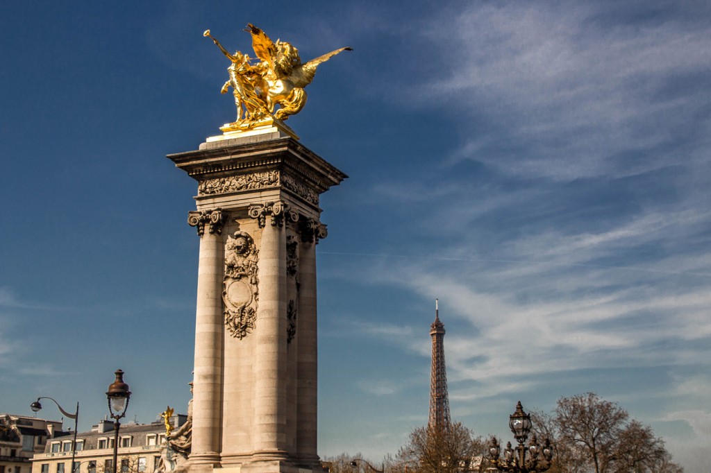 Ponte Alexandre III e Torre Eiffel