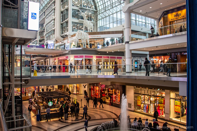 O que fazer em Toronto - Eaton Centre © Imagina na Viagem