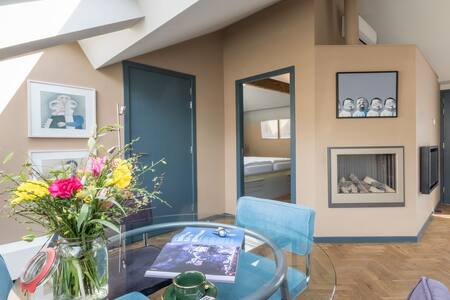 Sala do apartamento de temporada onde moramos por quase um mês em Rotterdam